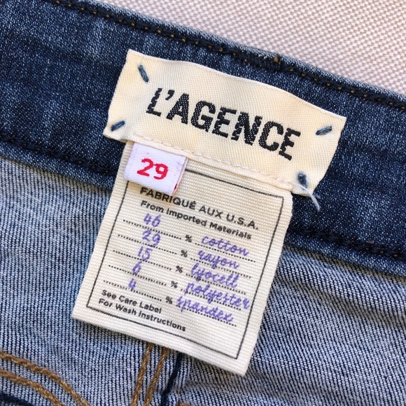 L’AGENCE Marguerite High Rise Skinny Jean Dark Vintage Wash - Picture 6 of 9